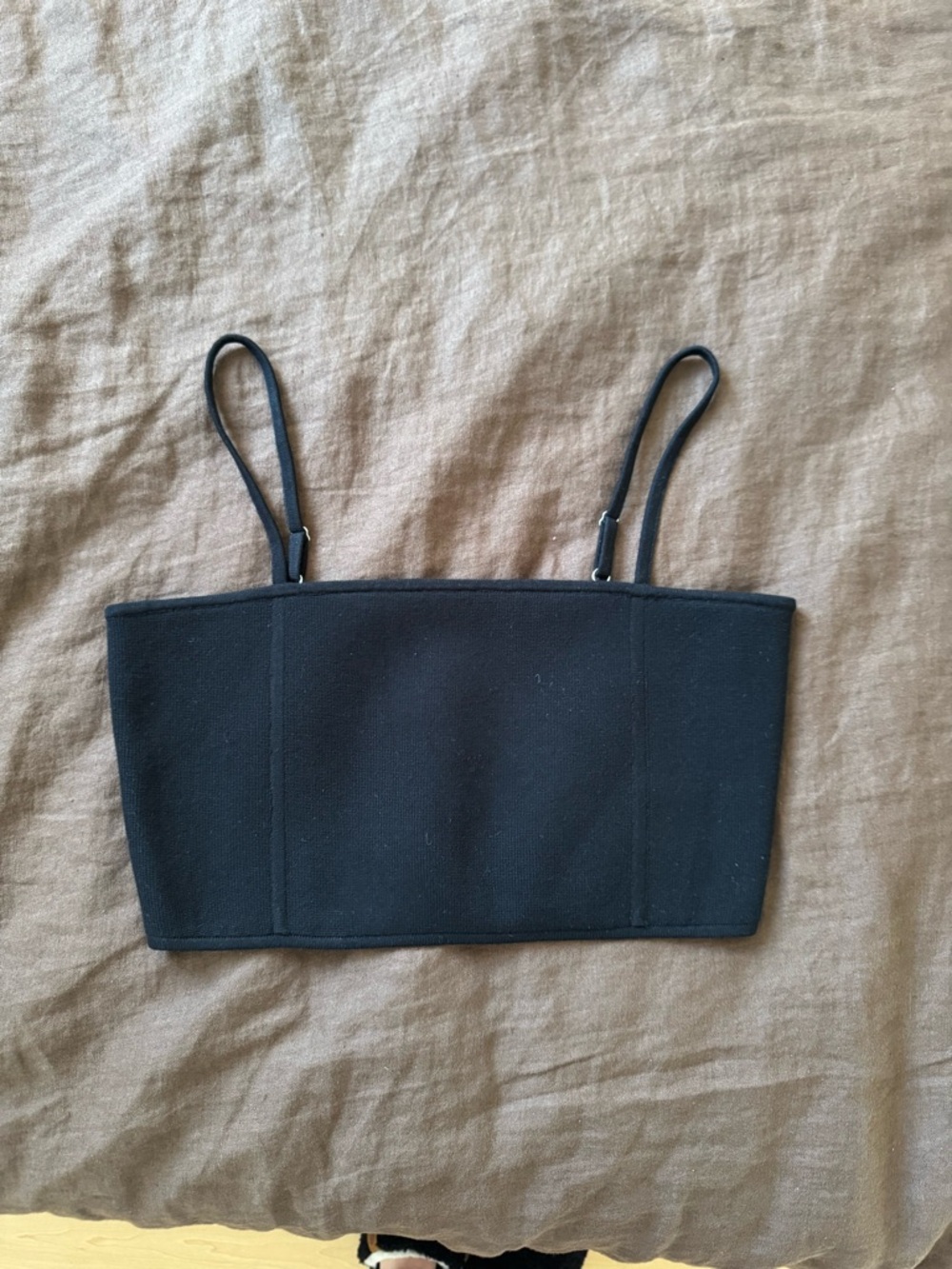A.L.C. Black Slim Spaghetti-Strap Cami